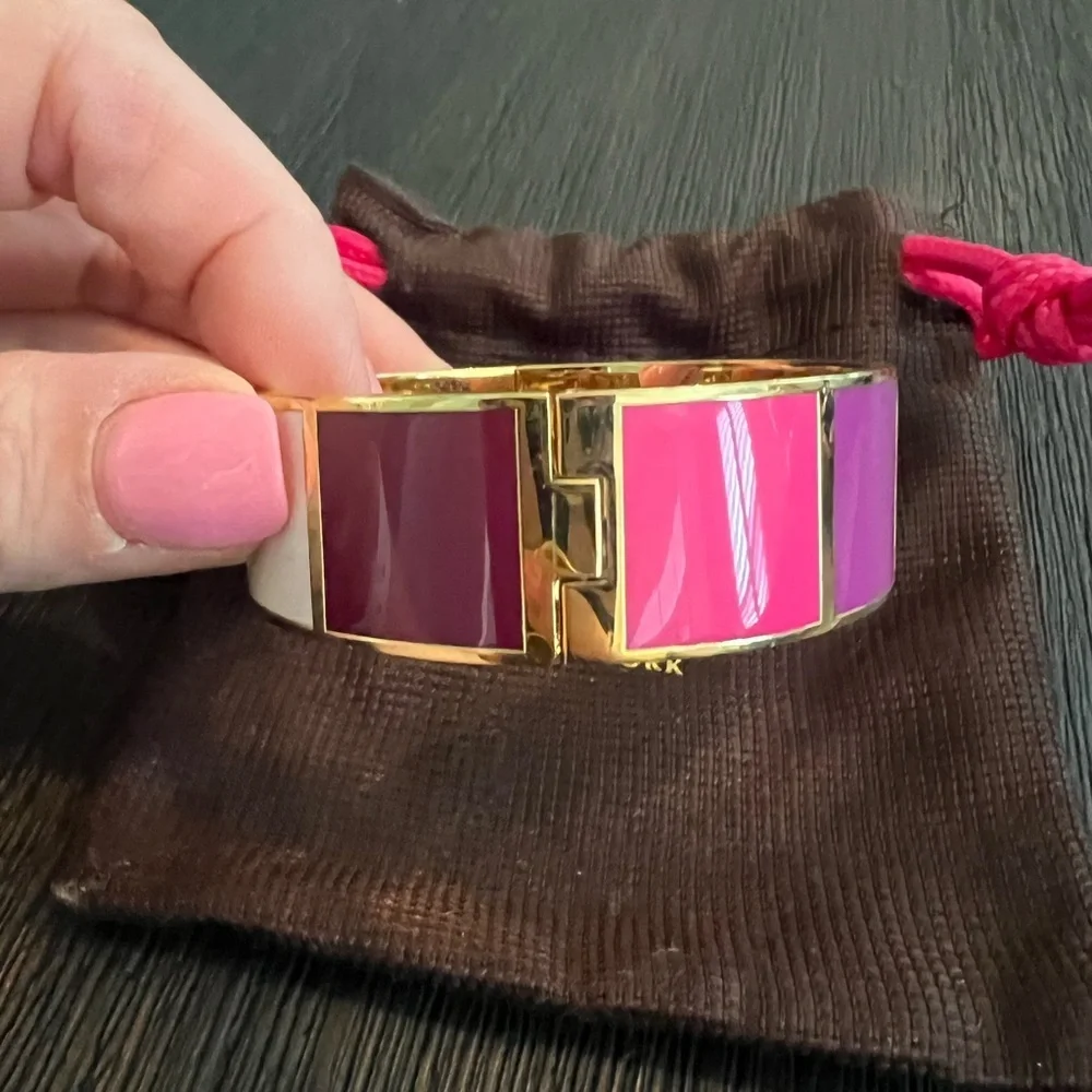 Kate Spade Fancy Meeting You Here Color Block Bracelet Bangle - Picture 2 of 9